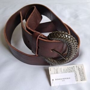 Banana Republic Brown Leather Belt NWT